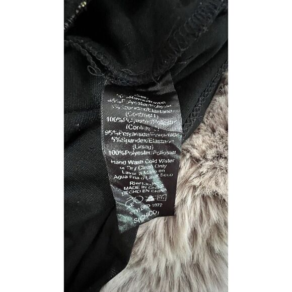 Symphony Black Lace Dress with Gold Sequins, Size small - Picture 11 of 12